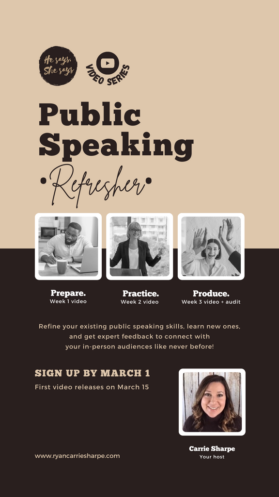 Public Speaking Refresher [video series]